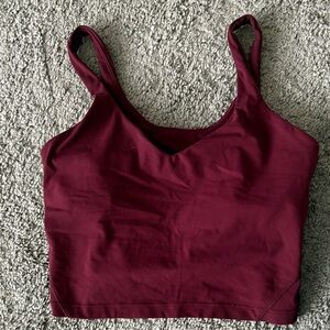 Lululemon Athletica Burgundy Tank Top